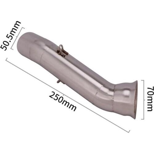 Slip On For Hypermotard 821 2013 - 2018 Hyperstrada Motorcycle Exhaust Escape Modified Connection Middle Link Pipe Mid Tube