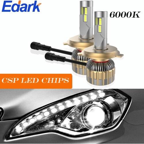 Edark CSP H1 H4 H7 H11 H13 LED Headlight Bulbs 9004 9005 9006 9007 9012 6000K Lamps 9600LM 110W Auto Headlamp Led Lights For Car