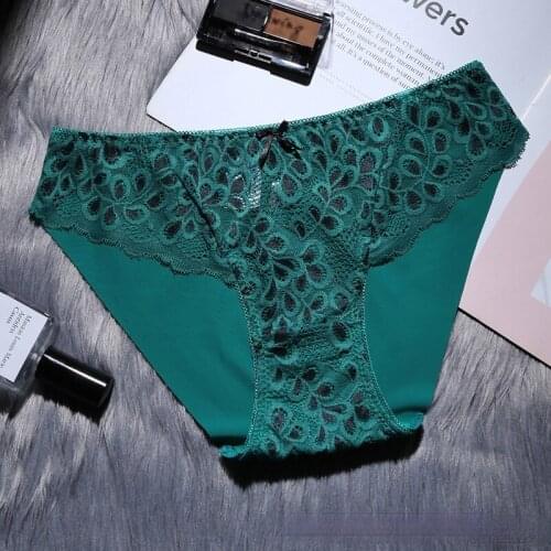 New Woman Lingerie Sexy Lace Panties Sexy High Quality Lingerie Floral Embroidery Lace Panties Ladies Sexy Low Waist Thong