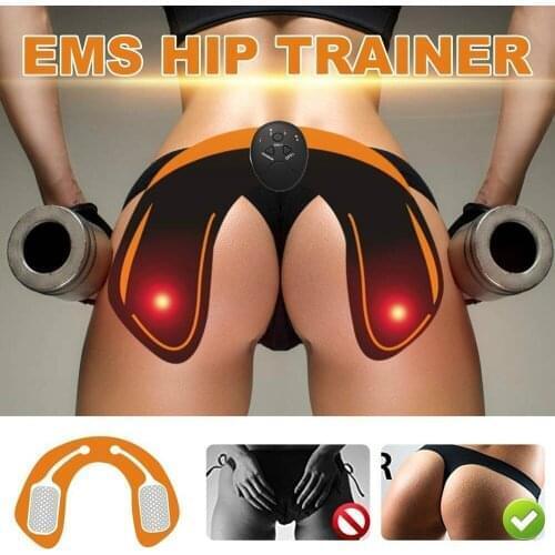 EMS Hips Trainer Butt Lift USB Rechargeable Abdominal Toning Belt Abs Stimulator Shape Firm Device BHD2