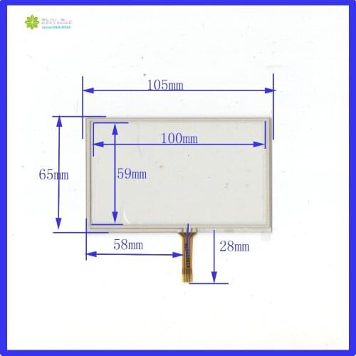 ZhiYuSun 045025 4.5inch for GPS Compatible 105mm*65mm Touch Screen 4 wire resistive USB touch panel overlay kit TOUCH SCREEN