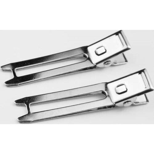 100pcs/lot good quality 2inch long Double Prong Alligator Clips Nickel and lead free hair clip Free shipping