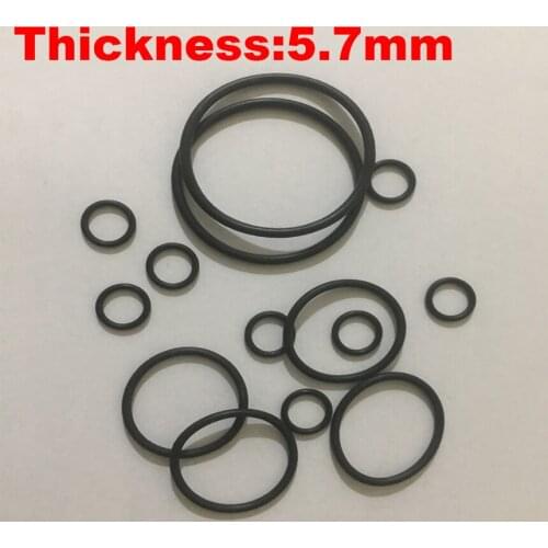 4pcs 240x5.7 240*5.7 245x5.7 245*5.7 250x5.7 250*5.7 OD*Thickness Black NBR Nitrile Chemigum Rubber Seal O-Ring O Ring Gasket