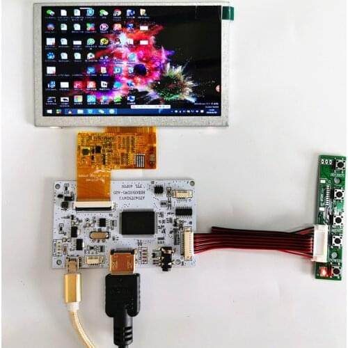 5 inch LCD display module kit HDMI LCD Module Car Raspberry Pi 3 Game Monitor Industrial equipment Micro USB5V2A power supply