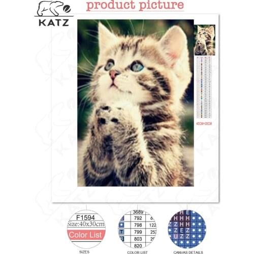 Cat Diamond Painting Animal Embroidery Crossing Diy Pet Cartoon Mosaic Art Gift Children Handmade Cross Stitch Home Decoration