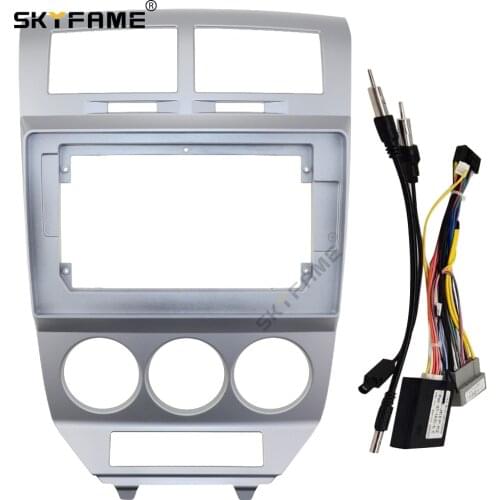 SKYFAME Car Frame Cable canbus For DODGE CALIBER 2009-2012 Screen Dask Kit Fascia Frame