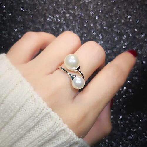 Rose Gold / Silver Color Imitation Pearl Bracelet Ring Jewelry Set for Women ITALINA Rigant Gift Dropshipping Wholesale