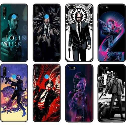 Black tpu Case For Huawei Honor 20 Lite 10 10i 20S 30S 30 Case Honor 7A 5.45 7s 7C 5.7 Case Cover John Wick
