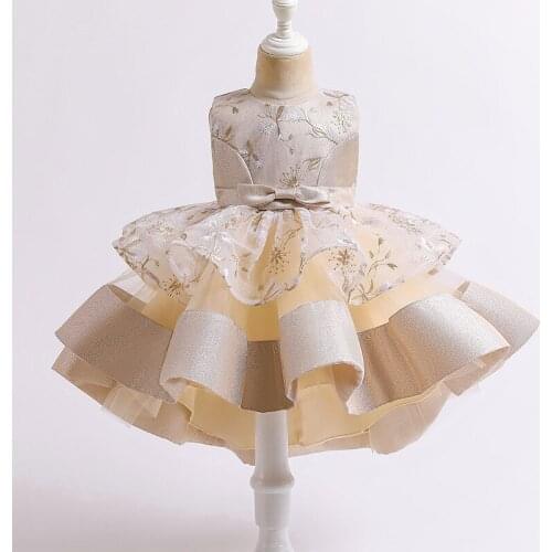 Kids New Year Dresses For Girls Flower Princess Dress For Girl Wedding Evening Party Gown Children Clothing Halloween Costume