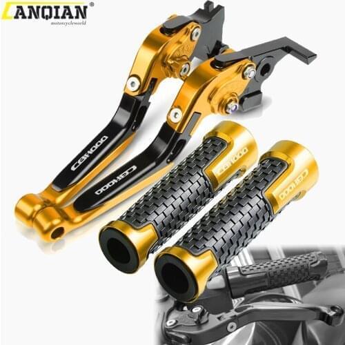 For HONDA CBF1000 CBF1000A 2010 2011 2012 2013 Motorcycle Accessories Adjustable Brake Clutch Levers Handle Bar Grips CBF 1000 A