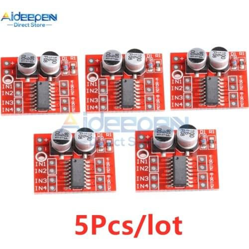 5Pcs/lot 2V-10V 1.5A MX1508 DC Motor Driver Module 2-Way PWM Speed Dual H-Bridge Stepper Motor Driver L298N Wholesale