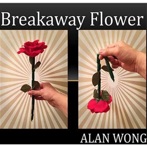 The Breakaway Flower Magic Tricks Stage Close Up Break Restore Flower Magia Mentalism Gimmick Props Breakaway Wand Rose Magie