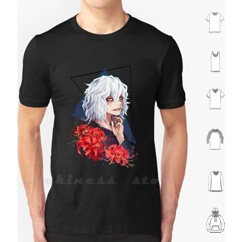 Lycoris T Shirt Print Big size 6XL Cotton New Cool Tee Bnha Boku No Hero Academia Shigaraki Tomura Shigaraki Anime Flower