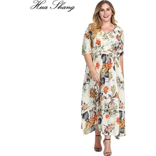 Летние платья на пуговицах Huashang China At AliExpress