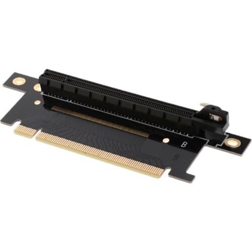 HOT-PCI Express 16X Riser Adapter Card PCI-E Steering Card 90 Degrees Right Angle Riser Adapter for 1U 2U Host 4cm Width