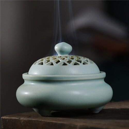 Incense Burners Ceramic Sandalwood Household Tea Ceremony Indoor Bedroom Offering Sticks Holder Large Size