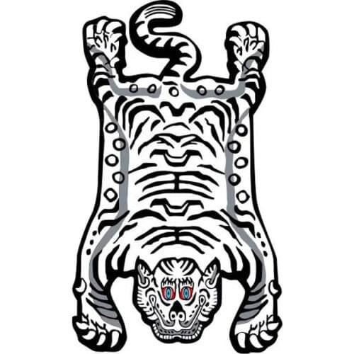 Tiger Pattern Rug Home Living Room Alfombras Para La Sala Moderna Tiger Animal Pattern Handmade Wool Carpet Tapete Para Sala De