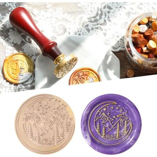 Moon Vintage Sealing Wax Invitation Scrapbooking Stamp Head DIY Hobby Tools Fire Lacquer Handmade Album Art