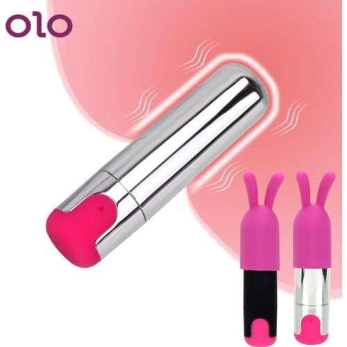 G-spot Massager 10 Speeds USB Rechargeable Strong Vibration Waterproof With Rabbit Cap Mini Bullet Vibrator Sex Toy for Women