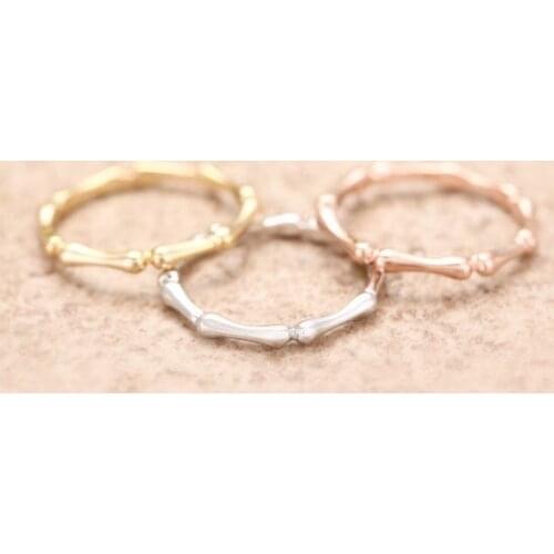 10PCS/lot Fashion Simple Bone Ring Suitable for Women And Men Gold White Rose Three Color Optional