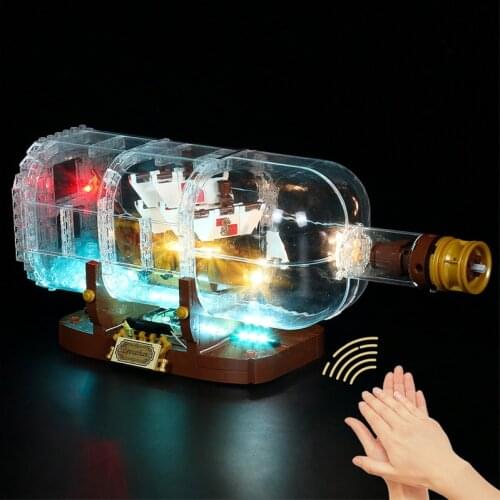 BrickBling Led Light Kit For 21313 Ship In A Bottle Collectible Model Toy (No Building Blocks)