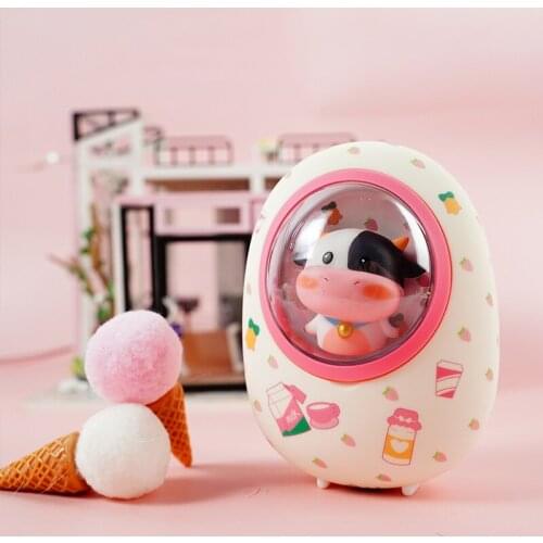 New Gift Cute Space Capsule Hamster Hand Warmer and Power Bank Dual-Use 2-in-1 4-Speed Temperature Controlled Breathing Light
