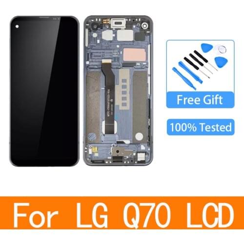 Original For 6.4"LG Q70 LM-Q730N LM-Q620VAB LCD Display Touch Screen Digitizer Assembly Accessory For LG Q70 Lcd With Frame