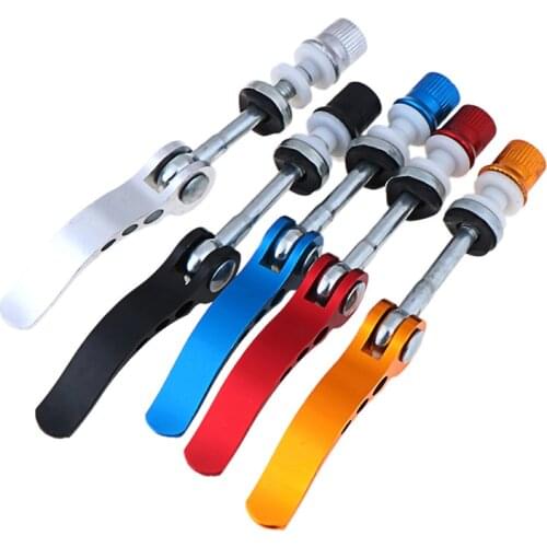 Mountain Bike Seat Tube Clamp 4 Color Outdoor Bicycle Quick Release Aluminium Alloy Bike Seat Post Clamp Seatpost Skewer Bolt