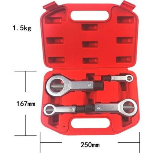 Practical Nut Splitter Set for Removing Seized Damaged Stuck Nuts Bolts Heavy Duty Rust Resistant Damaged Nut Remover