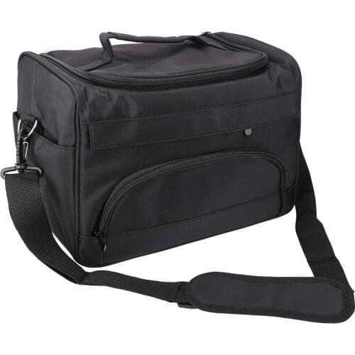 Hair Scissor Bag Salon Barber Handbag Hairdressing Comb Tools Bag Makeup Storage Bag Travel Hairstyling Carry Case Black Cloth