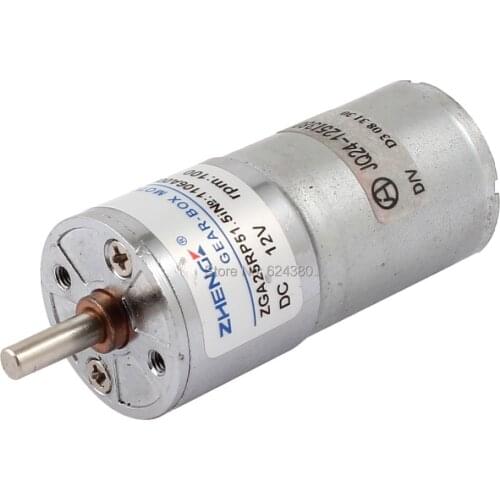 DC 12V 100 RPM Speed Reduce Gearbox Geared Gear Motor 4mm Diameter Shaft 2 Terminals Discount