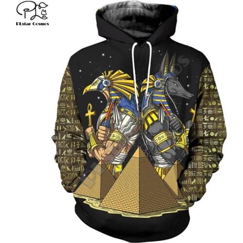 PLstar Cosmos Horus Egyptian God Egyptian Symbol Pharaoh Anubis Tracksuit 3DPrint Zipper/Hoodies/Sweatshirt/Jacket/Men/Women s11