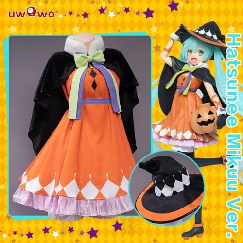 1 Deposit= $5 Coupon UWOWO Halloween Hatsunee Mikuu Cosplay Costume 2020 Cute Girl Mikubunny Ver