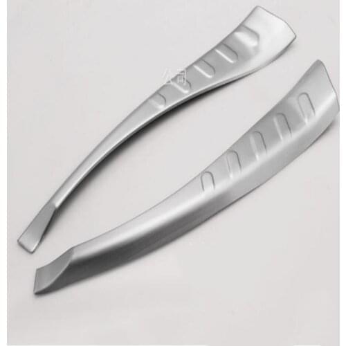 Stainless steel Inner Rear Bumper Protector Sill Trunk Tread Plate Trim 2PCS Fit For Toyota RAV4 RAV 4 2014 2015