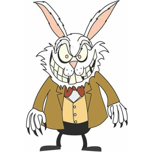 Funny Rabbit Fine Decal Graffiti Car Stickers Vinyl High Quality Waterproof Sunscreen Body for Car Occlusion Scratch Kk13*10cm