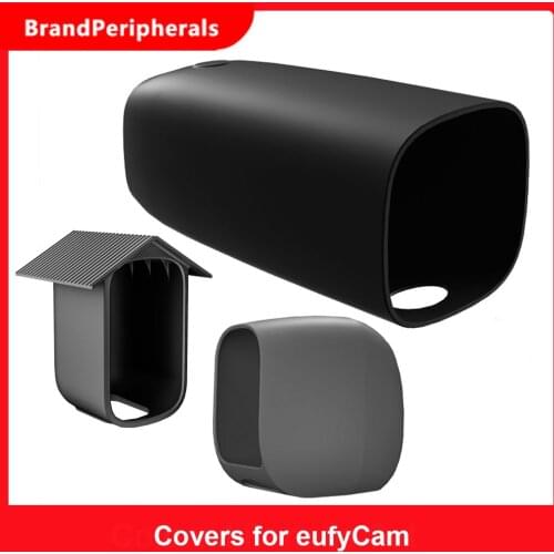 2pcs Silicone Protective Covers for eufyCam Eufy-2C Eufy-2 Eufy-E Anti-Scratch Camera Protective Cover Giving Security Camera