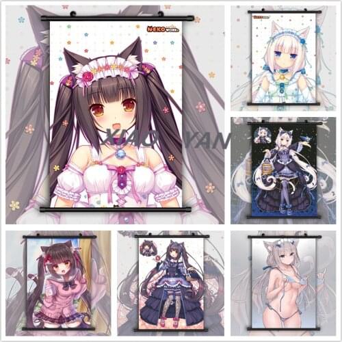 5D DIY Diamond Painting Nekopara Chocola Vanilla Anime Diamond Embroidery Diamond Mosaic Full Cross Stitch Kits Home Decor