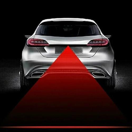 Car Laser Tail Fog Light Rainproof Anti Collision Rear-End Auto Warning Lamp