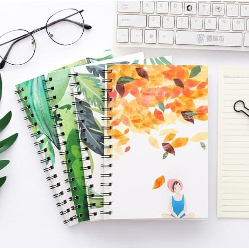 A5 Coil Notebook Student Diary Notepad Inner Pages School Office Supplies planner agenda sketchbook book stationery kawaii notes