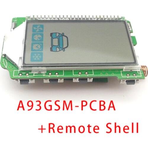 Burglar Alarm Keychain A93GSM Remote Control + Silicone Case For Two Way Anti-theft Car Alarm System Starline A93GSM