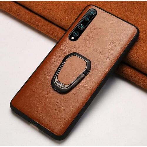Genuine Oil Wax Leather Phone Case For Xiaomi Mi 10 pro 9 9t 8 A3 Note 10 Lite Cover For Redmi Note 8 pro 8T 9s 9 Pro 7A 4X 7