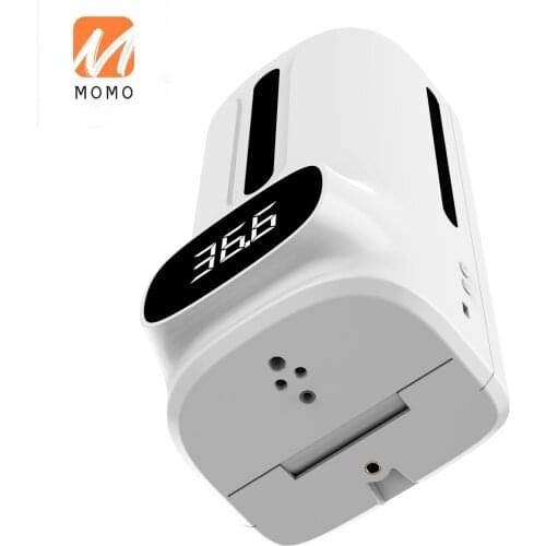 2 in 1 1,200ml Alcohol Soap Dispenser Touchless Body Temperature Automatic Thermometer with 12 Languages