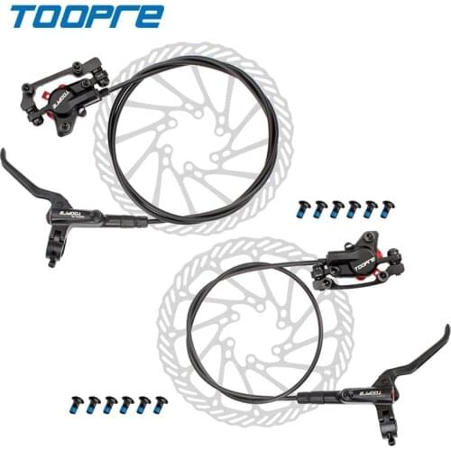 Toopre MTB Hydraulic Disc Brake IS Post Mounting Left Front Right Rear Calipers Rotor Oil Pressure Brake Set Rotor 800mm/1450mm