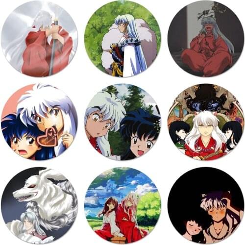 Inuyasha Anime Icons Pins Badge Decoration Brooches Metal Badges For Backpack Decoration