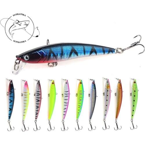 10Pcs/set 8g/9cm Artificial Hard Bait Depth Dive 0.5-2.5M 3D Eye Bionic Bait Sea Fishing Lure Outdoor Stream Swimbait Lake