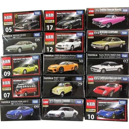 Takara TOMY Tomica Alloy Car Model PREMIUM Black Box Collection TP Series Ferrari Toyota Nissan Fiat Honda
