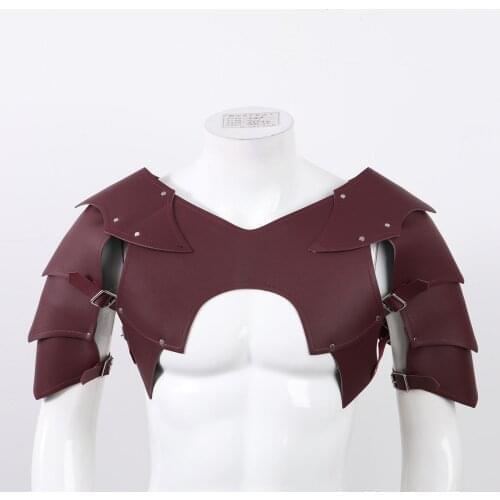 Mens Cosplay Harness Belt Sexy PU Leather Body Chest Armor Costume Clubwear Erotic Role Play Restraints Steampunk Warrior Armors