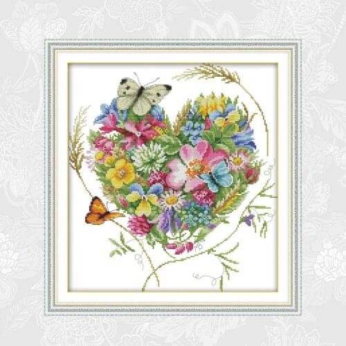 Butterflies Love flowers Counted Cross Stitch kits Ecological Cotton 14CT 11CT DIY Handmade Crafts New Store Sales Promotion