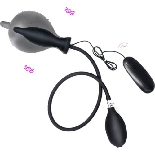 New Super Large Inflatable Huge Big Anal Plug Max 12cm Dildo Pump Anal Dilator Expandable Vibrator Butt Plug Anal Balls Sex Toys