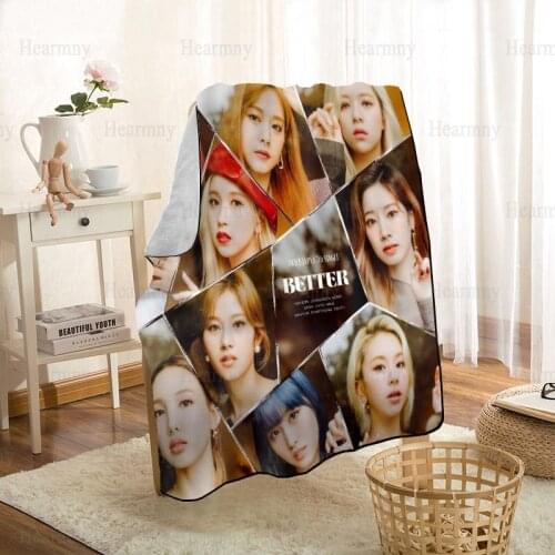 New Arrival TWICE KPOP Blankets Printing Soft Blanket Throw On Home/Sofa/Bedding Portable Adult Travel Cover Blanket 0512